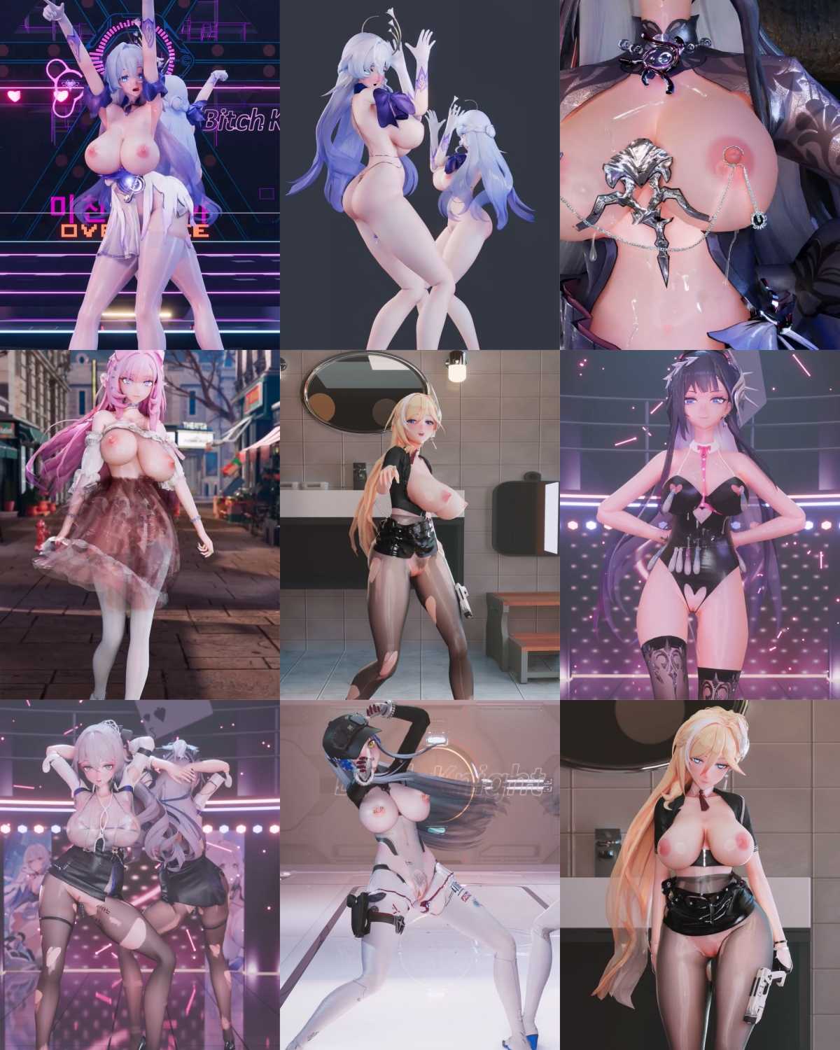 【MMD】【更新至2025.10.8】精品合集_高质量R18MMD_贱人守护者_舞脱【1.1G/10V】【FM转BD】